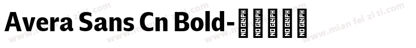 Avera Sans Cn Bold字体转换